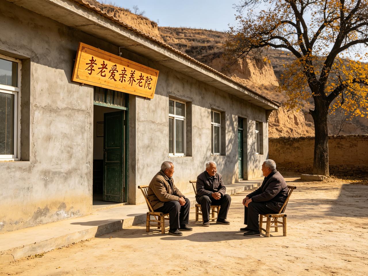 村里的学校，没了读书声，住进了老人。

这事儿听着有点魔幻，但它真真切切发生了。