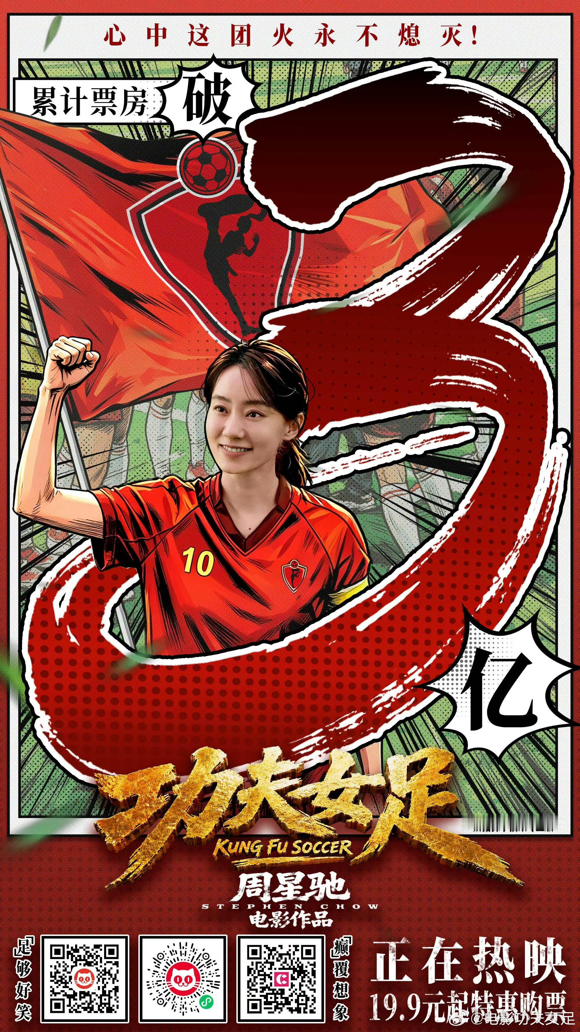 功夫女足破亿海报的规律，正在以足球队完整编制准备（叠甲ing😎）势头猛猛的🎉