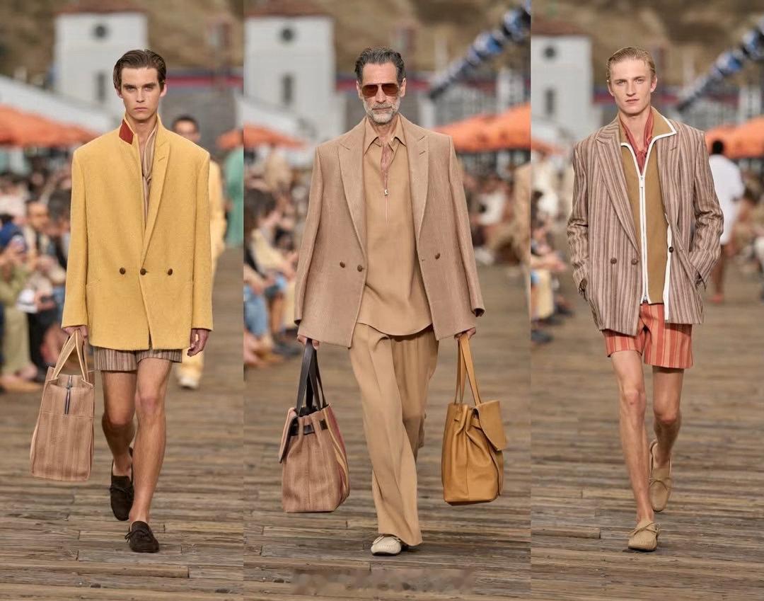 ZEGNA SS27在洛杉矶马里布码头发布了以“La Villeggiatura