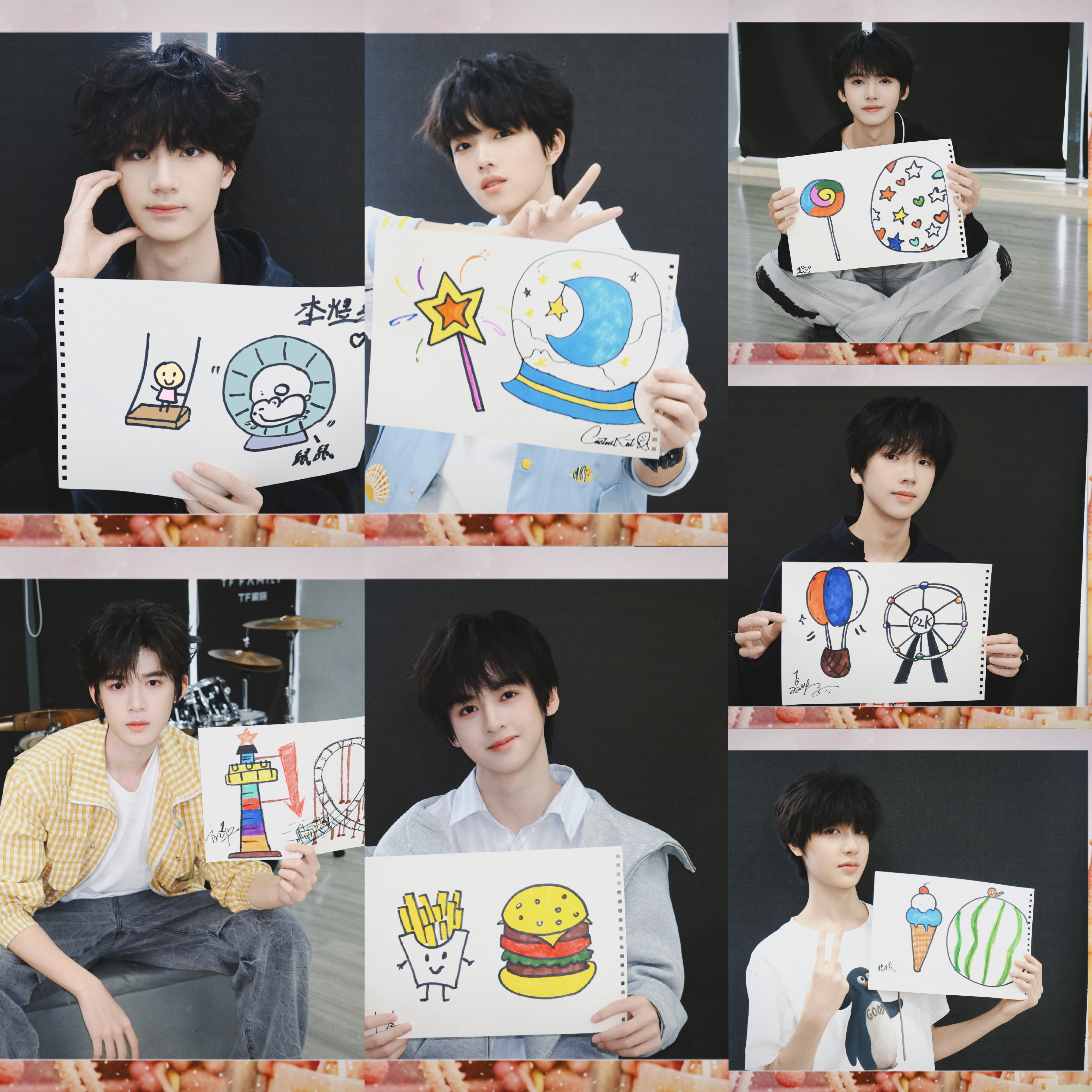 我感觉这个照片应该不是solo曲预告，看同事的画也是一个跟自己的名字相关的简笔画