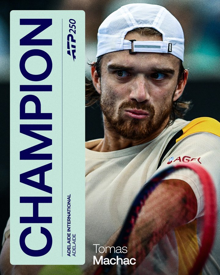 阿德莱德赛，马哈奇以6-4/6-7(2)/6-2击败恩贝尔，斩获职业生涯第二冠(