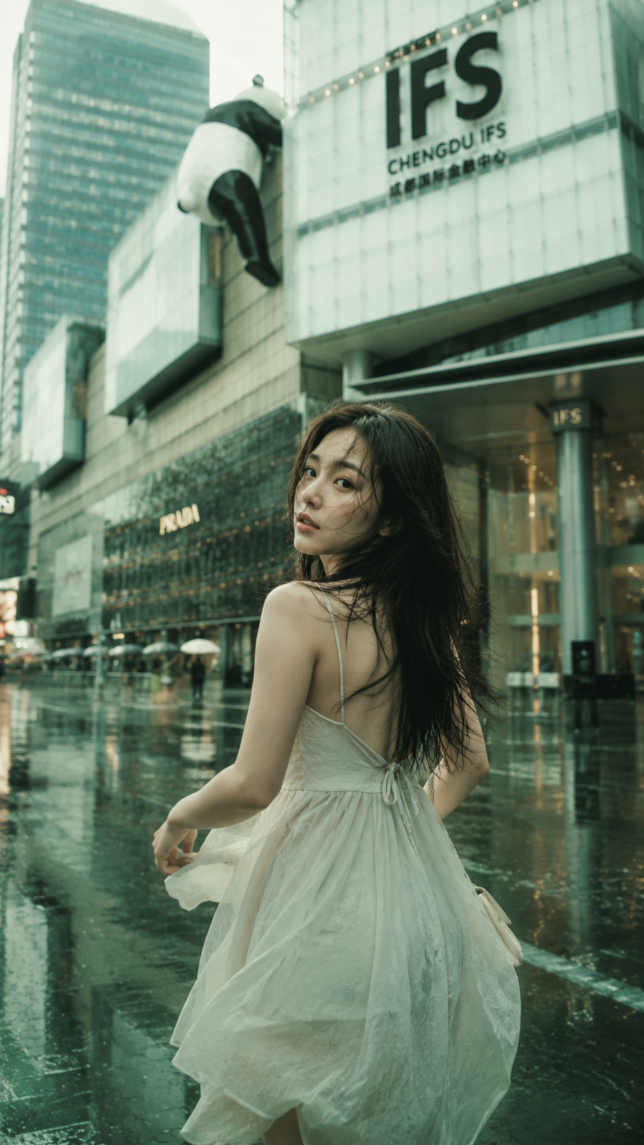 今天成都的雨也下的太大了，上班路上，鞋子都湿了……成都暴雨山洪双预警齐发ai创造