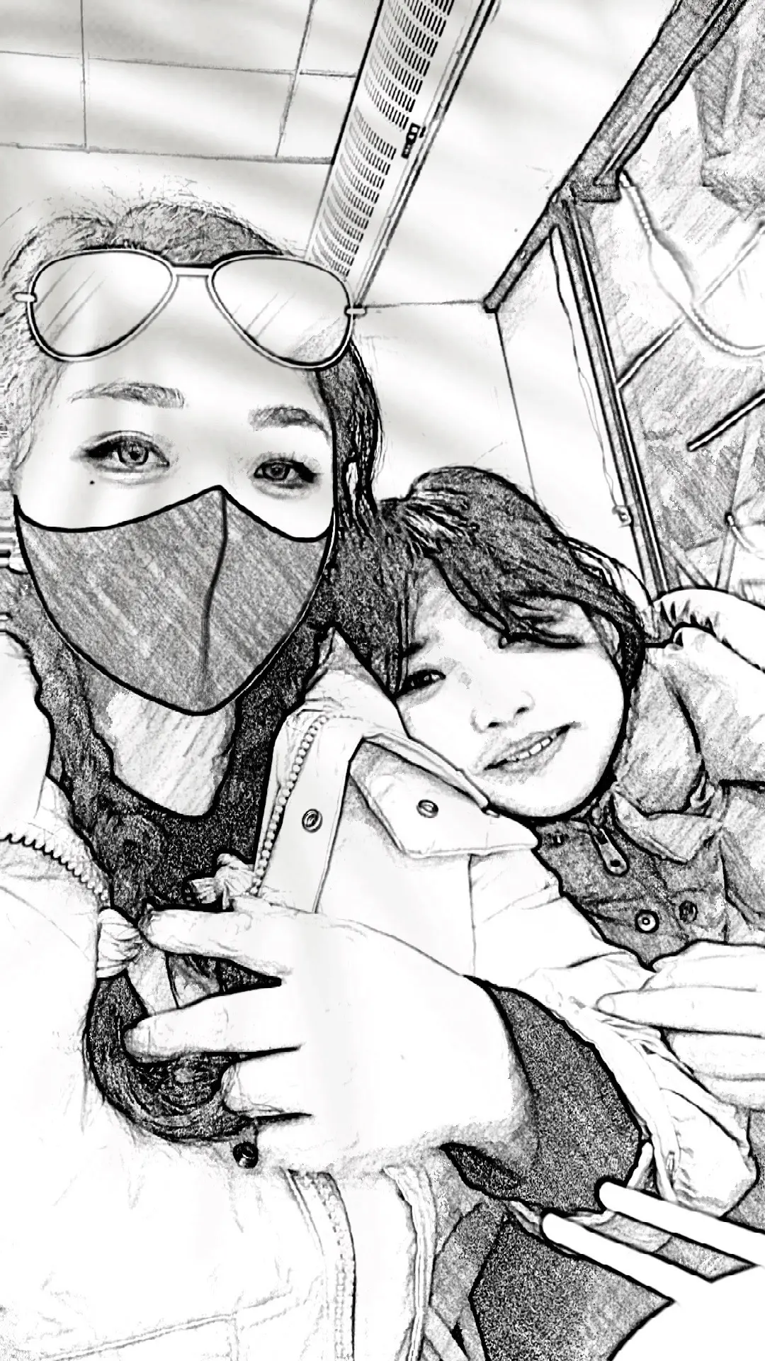 女儿的画画技术还行吧