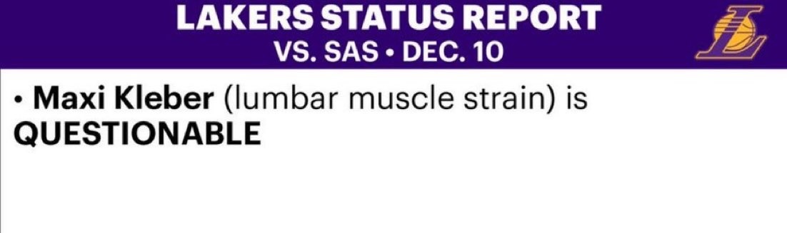 看到最新的湖人伤病报道，斯玛特已经不在名单中了，下场湖人将回归。斯玛特复出湖人国