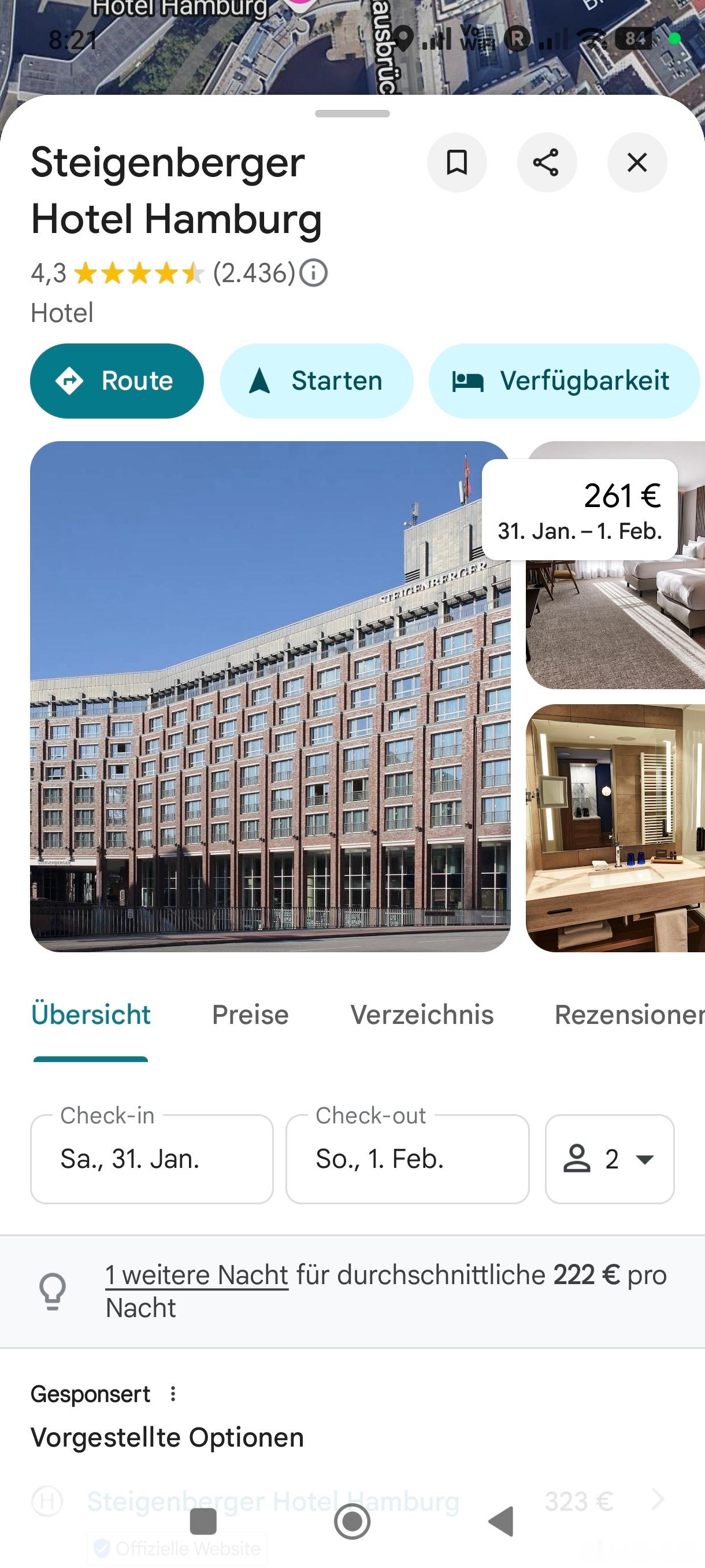 [拜仁在汉堡下榻的酒店］拜仁