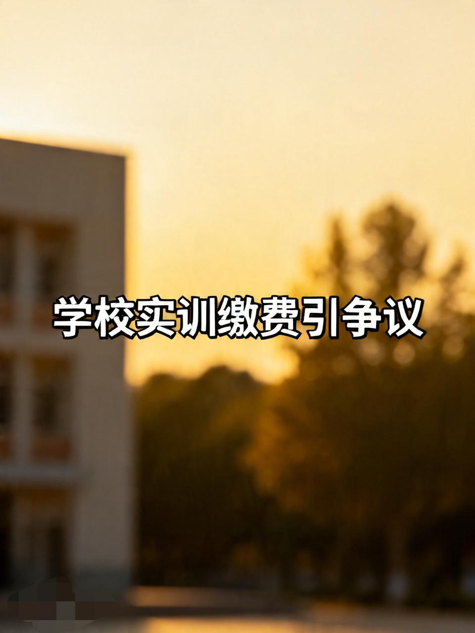 学校回应实训让8人寝一人交300块 。学生吐槽学校组织实训1人交300元条件简陋