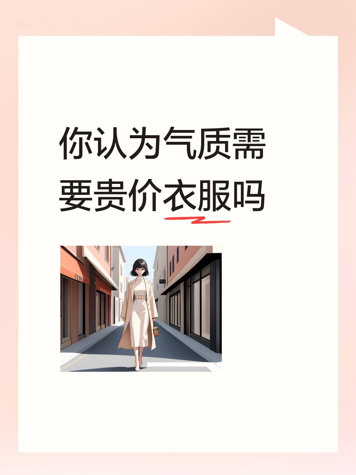 你认为气质需要贵价衣服吗不需要，但是与自己的日常生活习惯很有关系[耶]