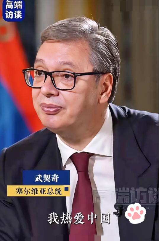 塞尔维亚总统武契奇接受央视记者采访说：在中国街头散步不到20分钟就被中国网友认出