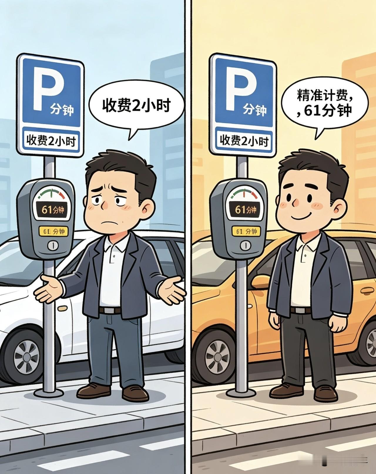 别让行业惯例，绑架公平交易！终于改了！全国多地取消停车向上取整，车主不用再掐点狂