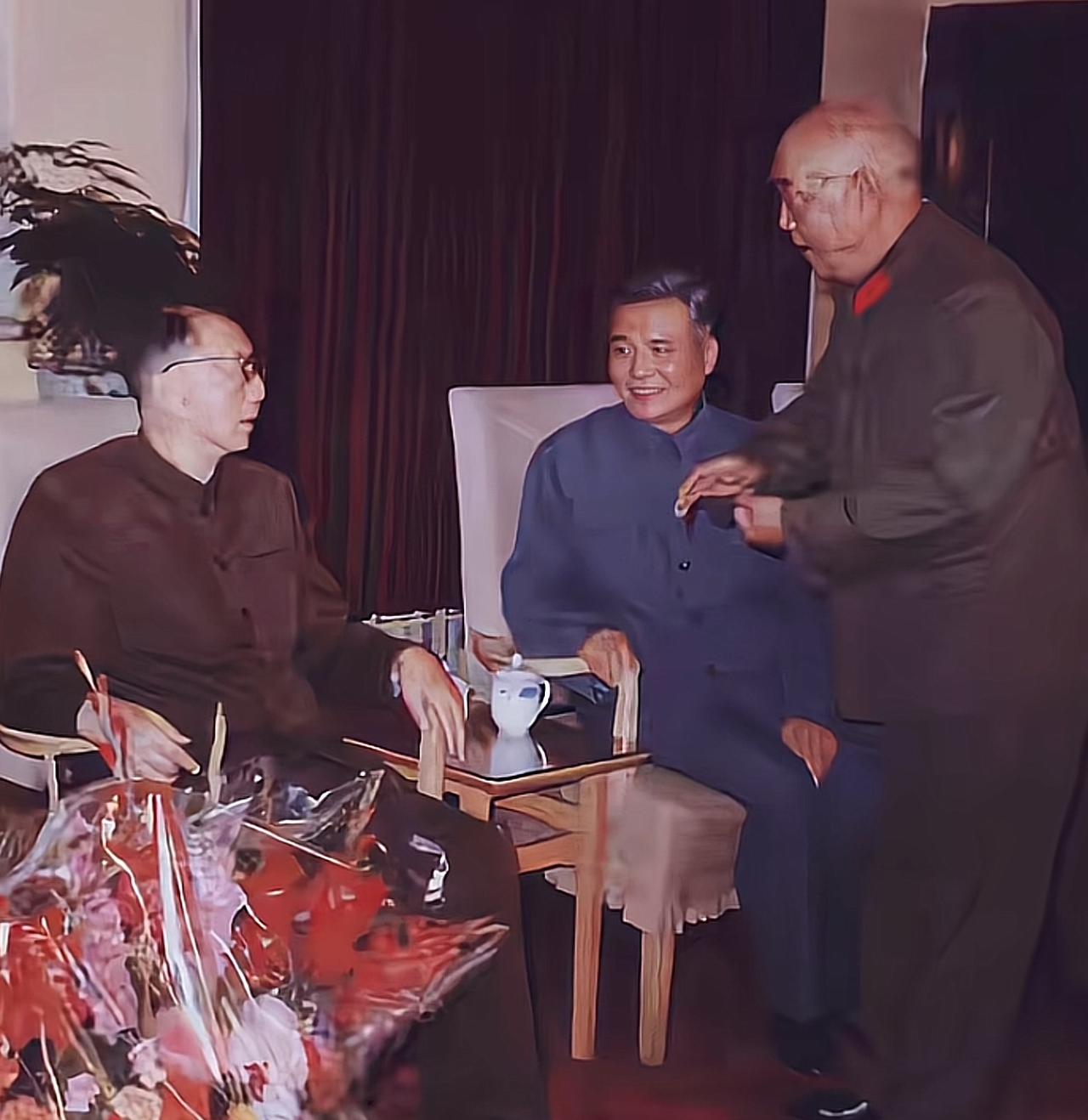 1984年10月16日，我国第一颗原子弹爆炸成功20周年的特殊日子里，聂帅特邀邓