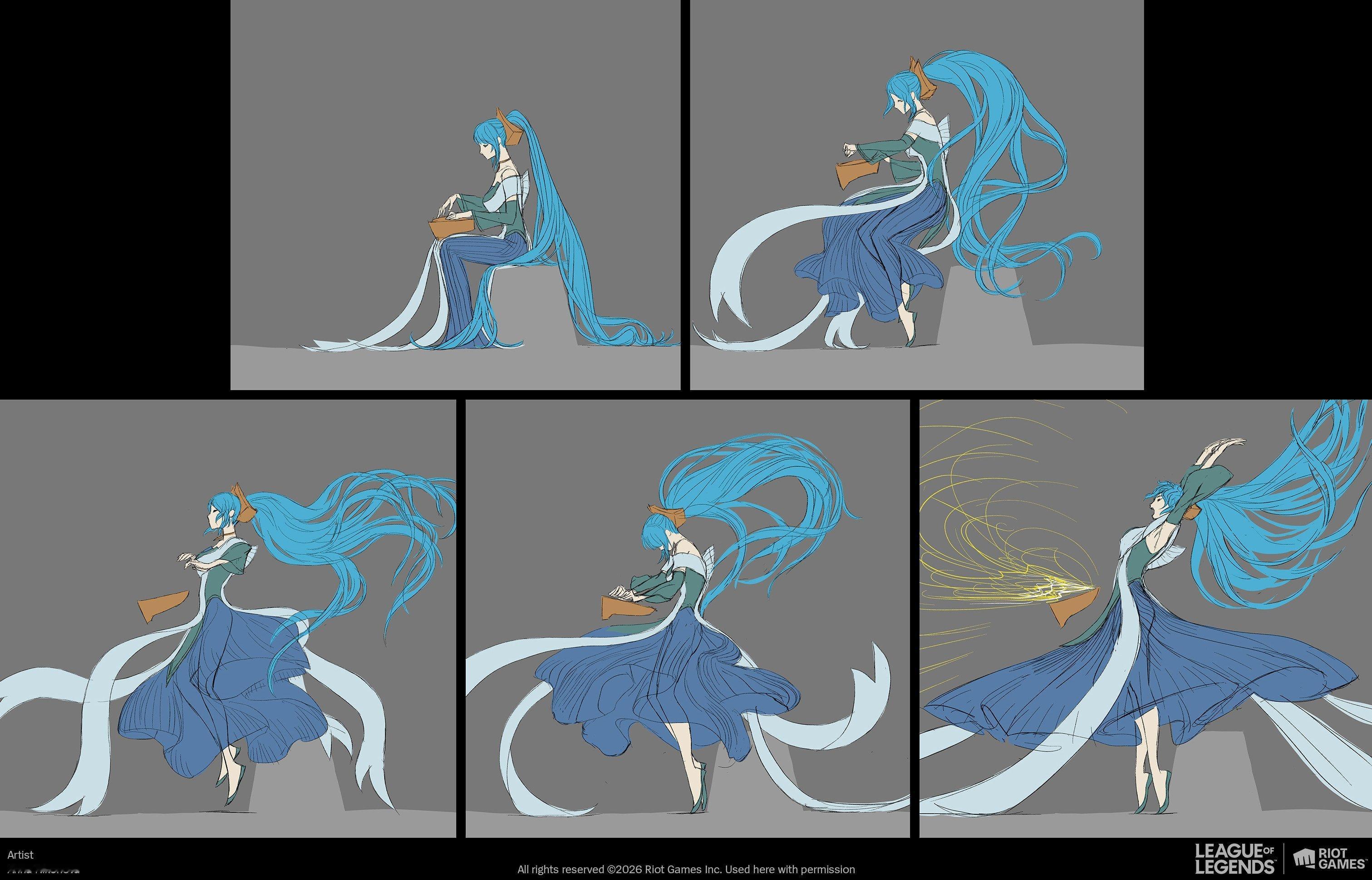 LOL德玛西亚赛季CG动画《救赎》娑娜概念设计英雄联盟马上游福游戏新春创作集