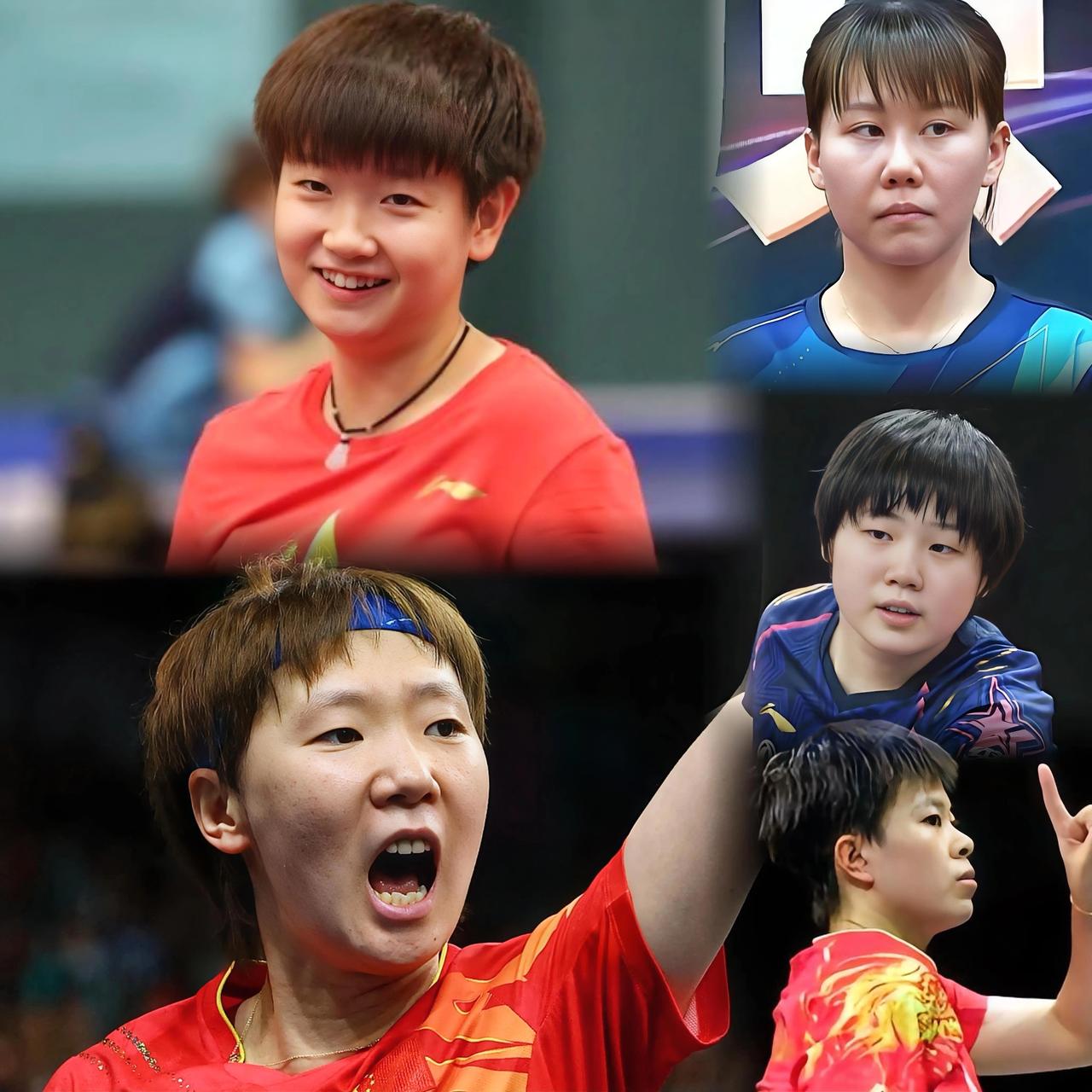 国乒现在的“五朵金花”中，还是觉得孙颖莎比较符合大众审美标准

陈幸同身上有一种