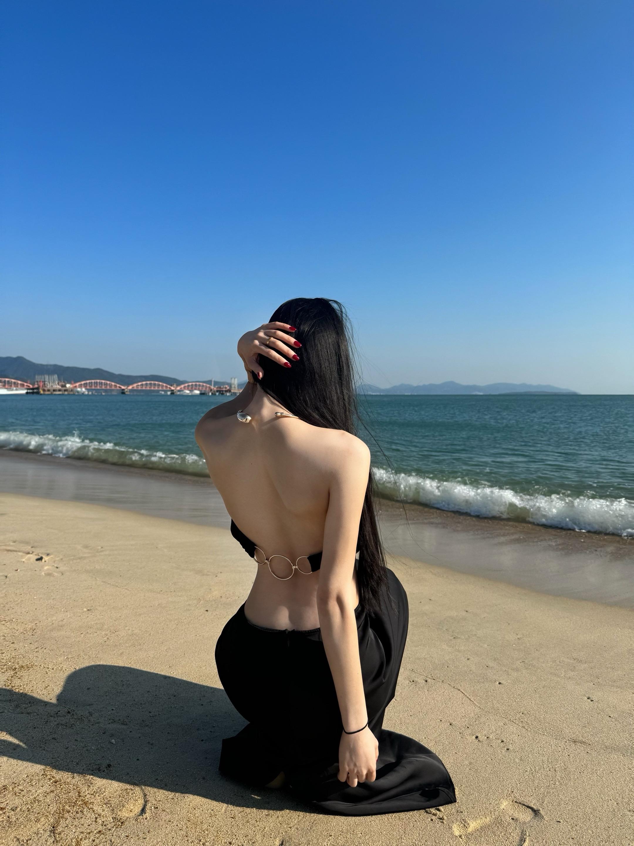 黑长直。