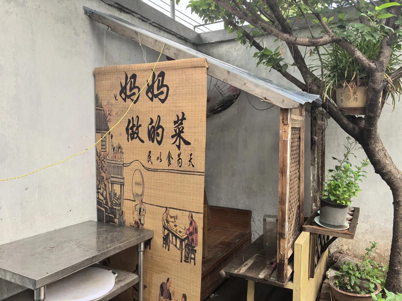 咋天回农村老家看看自己小菜园，摘几根青瓜，小住一晚，到街头我小时候就形成大槐树下