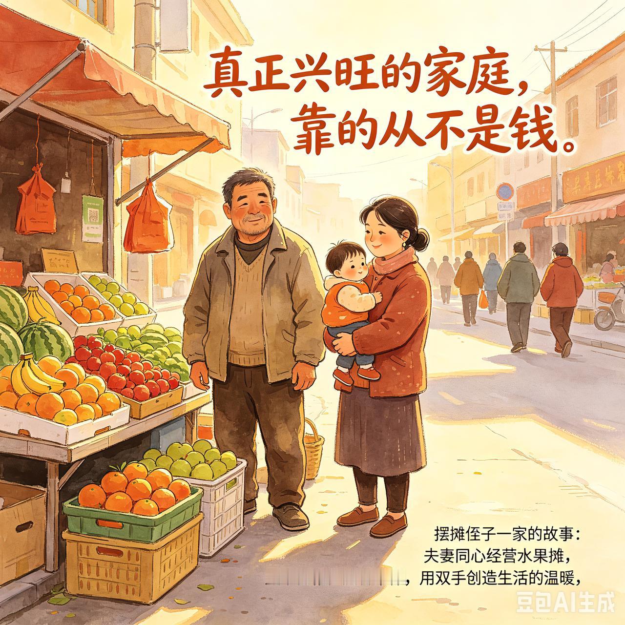 越有钱的家越容易散？真正兴旺的家庭，靠的从不是钱
 
今早和邻居老王在归元寺路散