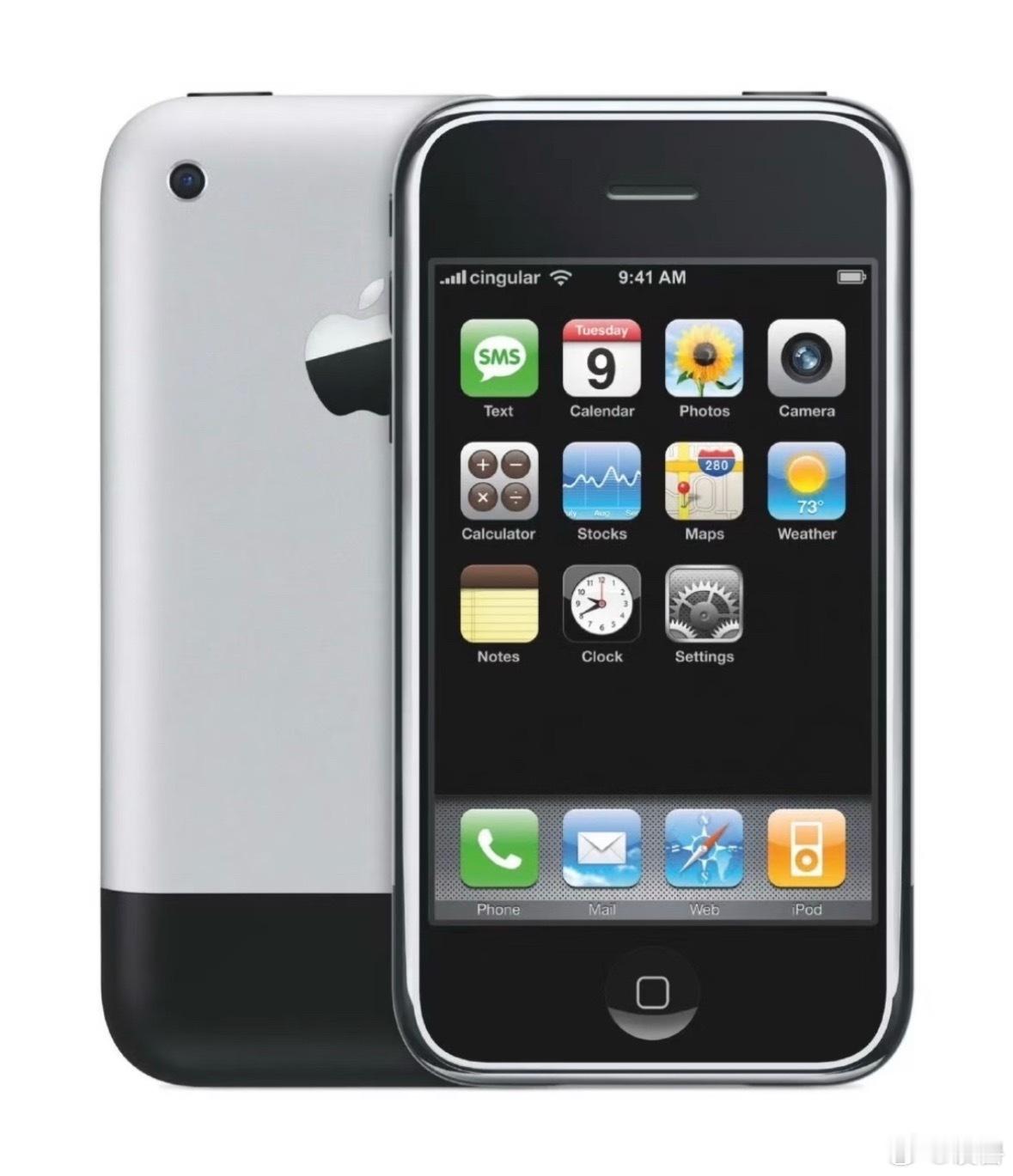 一转眼iPhone都成年了2007年1月9日，乔布斯在Macworld上第一次把