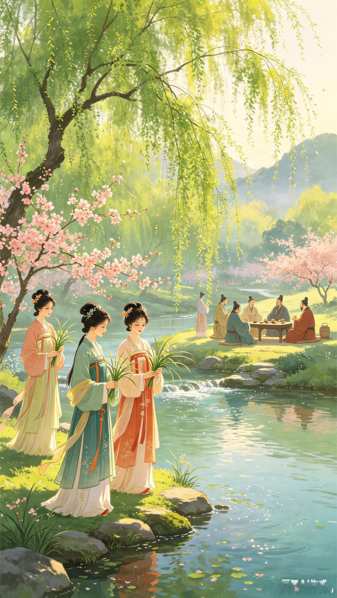 今天是2026年4月19日丙午年农历三月初三迎来民间传统节日——上巳节。上巳节，