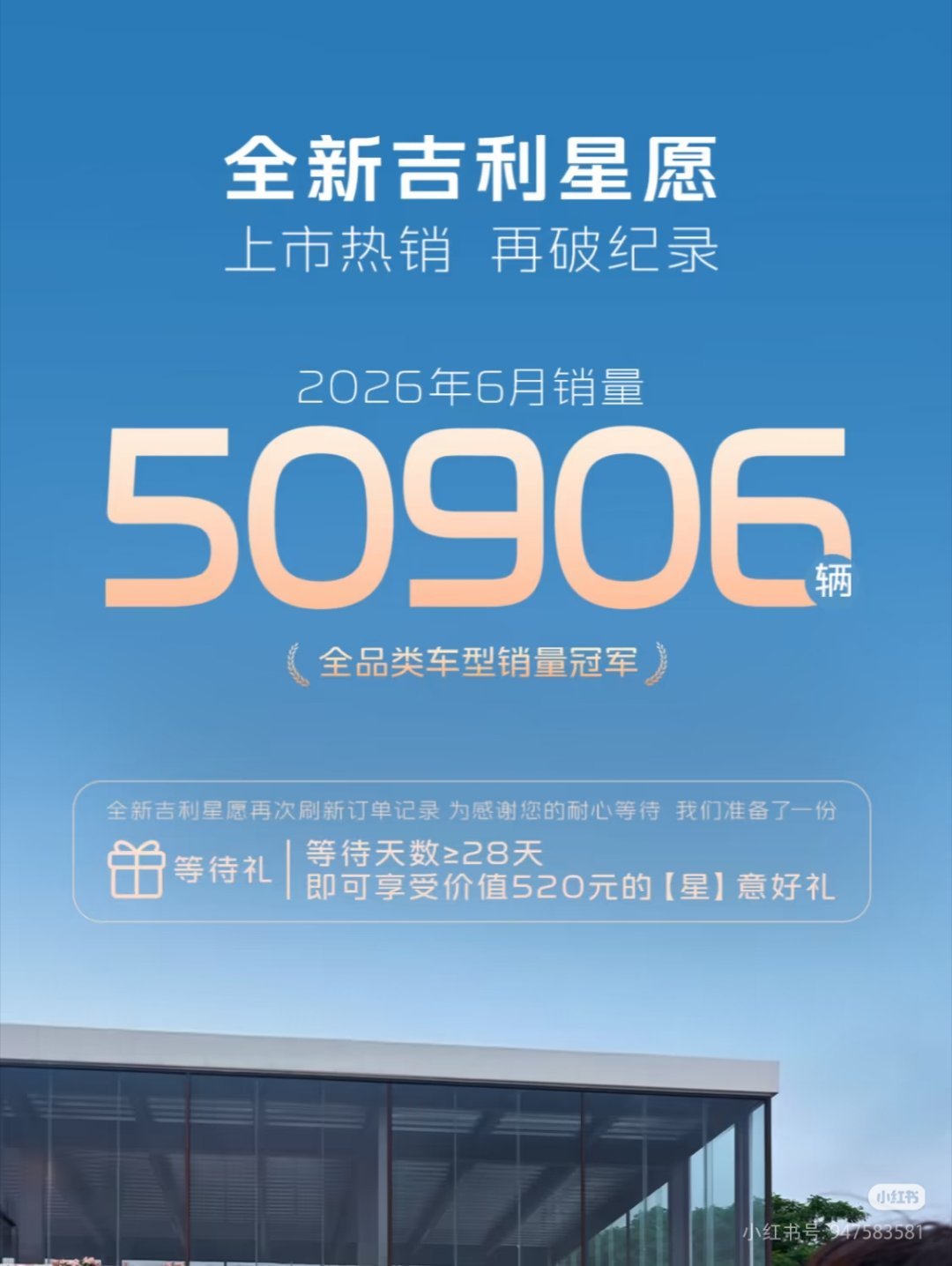 吉利星愿6月销量突破50000台！我滴个乖乖新能源大牛说