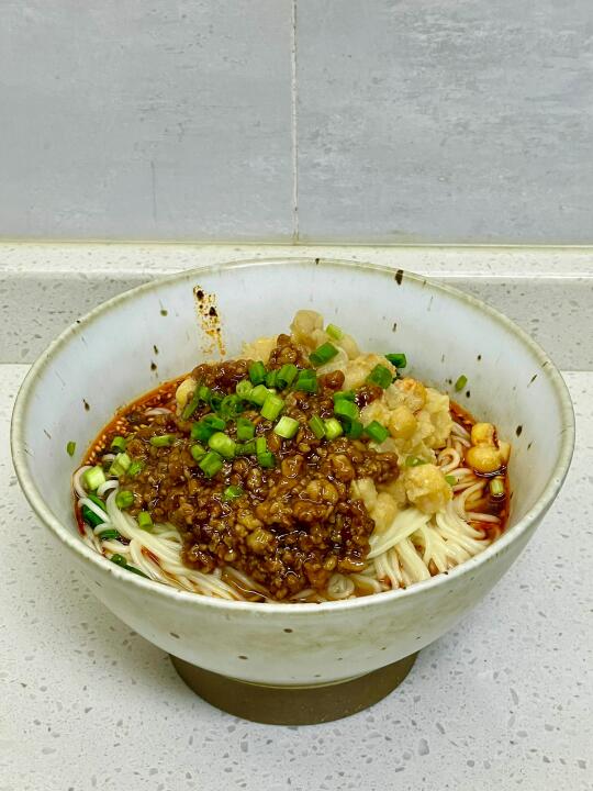 黏糊糊的干馏豌杂面，附详细做法～