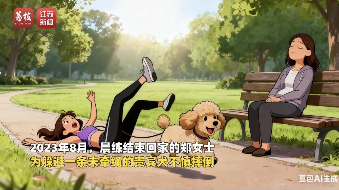 女子遛狗未牵绳赔了28万：遛狗不牵绳可能承担什么法律责任？
 
女子遛狗未牵绳赔