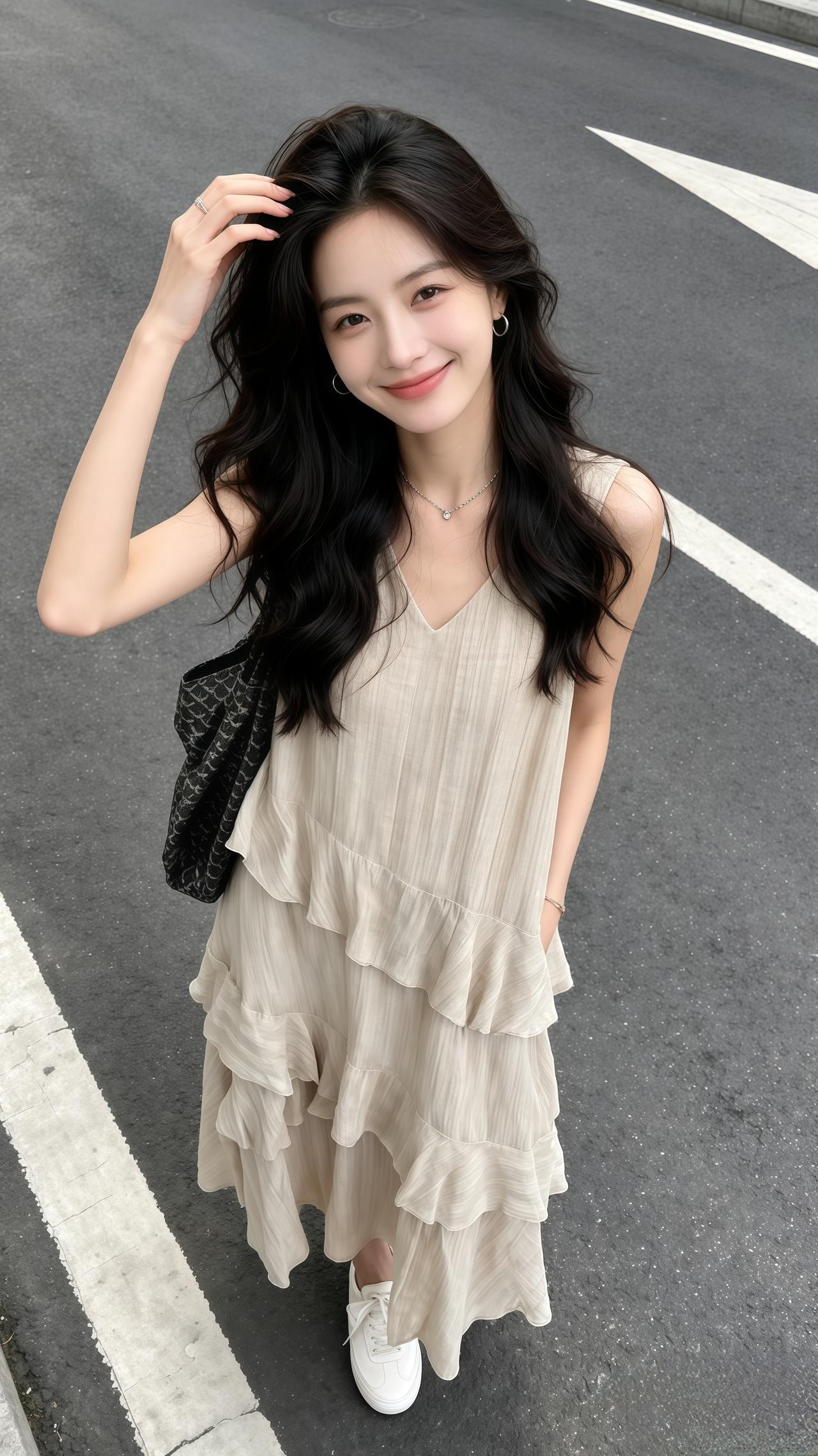 大码女装 夏日的清凉感是连衣裙给的 韩系穿搭夏季穿搭连衣裙