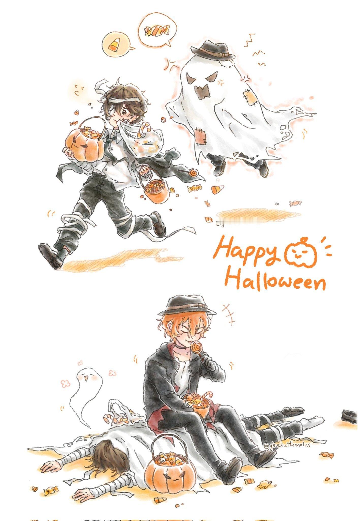 #文豪野犬##漫视界企划# 太中 追捕糖果小偷🍬🎃 (成功✅️ )cr：gh