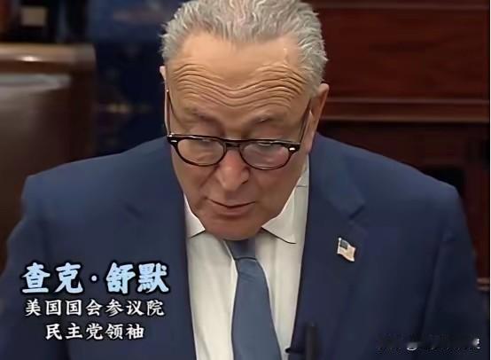 昨天美国政坛彻底炸了，参议院民主党领袖舒默当着所有媒体的面，直接把特朗普政府的“