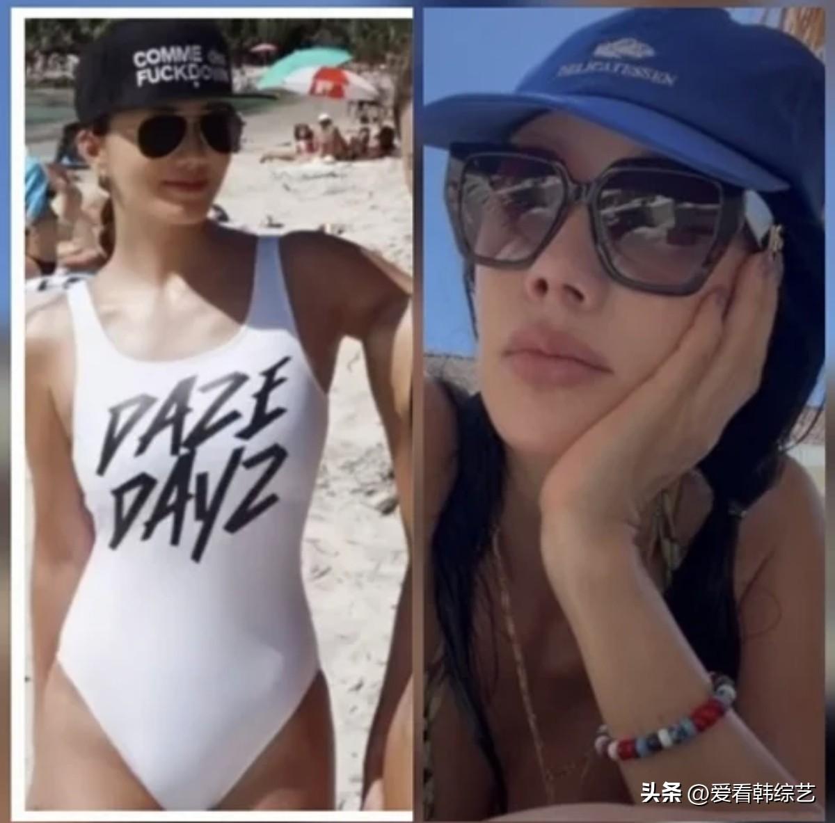 28日，演员严正花在Instagram上传了多张照片，并写道“龙目岛冲浪之旅”