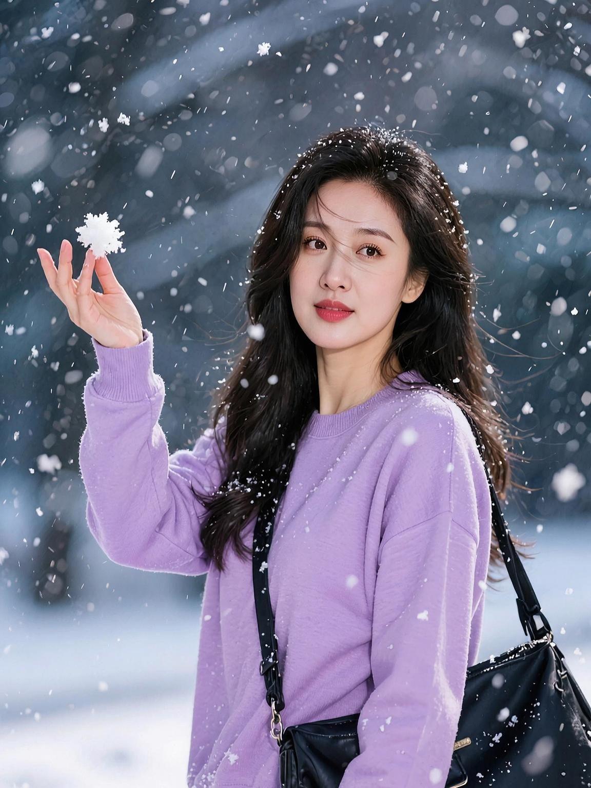 AI雨夜氛围感写真 抖音ai创作 少女写真 大自然的美景 清纯甜美女孩