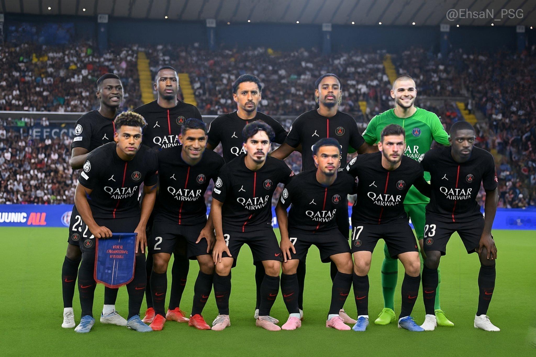 身穿巴黎圣日耳曼25/26赛季第四套球衣的巴黎圣日耳曼队看起来很棒🔥🤩