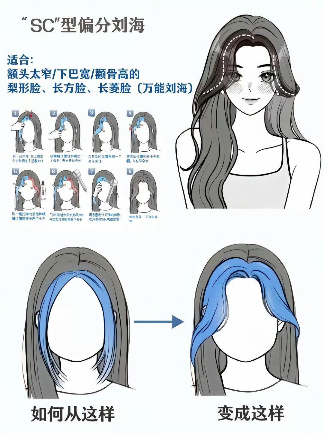 手残党福音！有手就会的8种刘海教程 