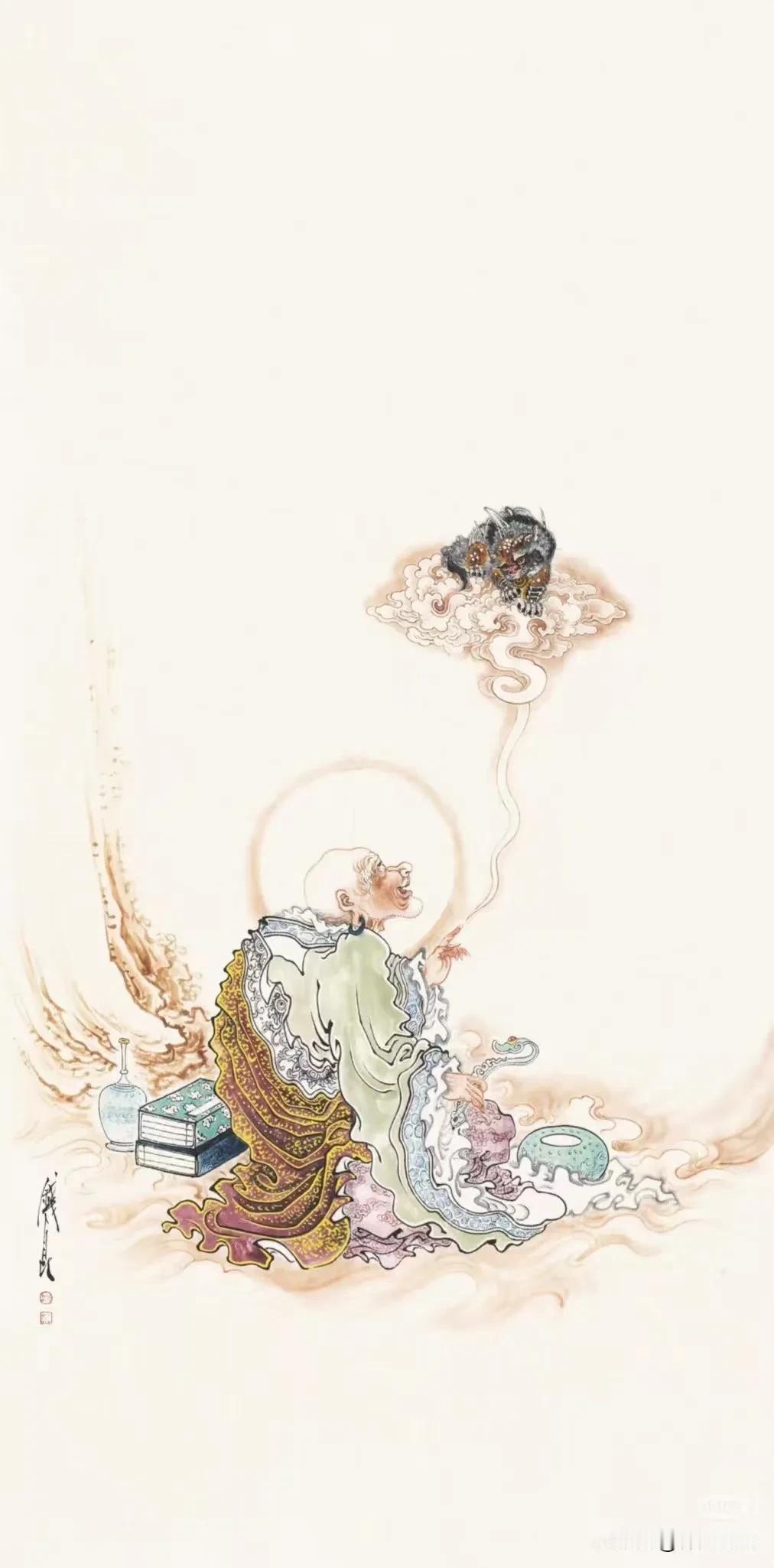 钱昆老师绘画作品欣赏