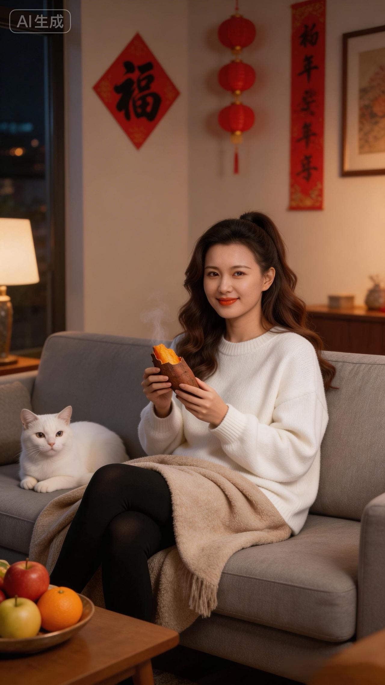 温馨夜晚，与爱猫共享美味，幸福满满🍞🐱💕