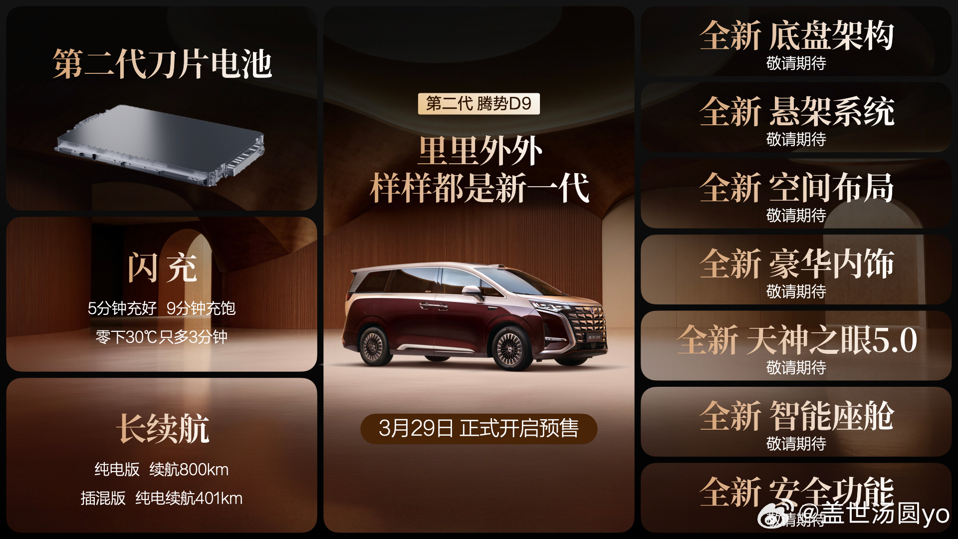 等了这么久，第二代腾势D9终于来了！预售38.98万元起，这回是真把豪华MPV的