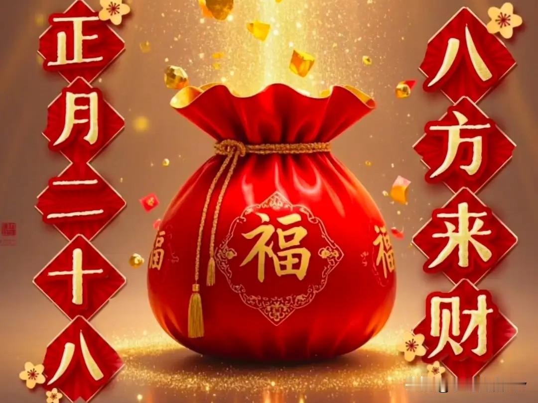 今日正月二十八“聚财日”，做好2件事，福气财气都进你家。
 
“正月二十八，财神