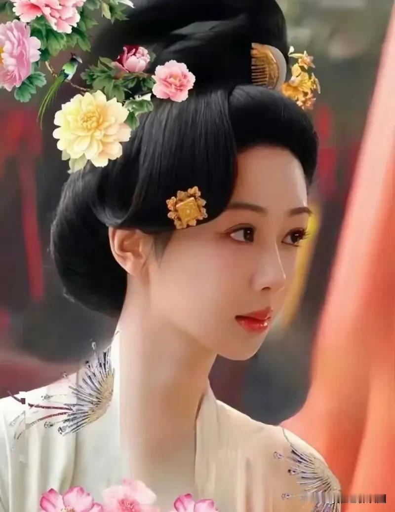 近日，杨紫的《国色芳华》剧中唐朝妆造，真的是另一番风情，与之前的古装造型有些出入
