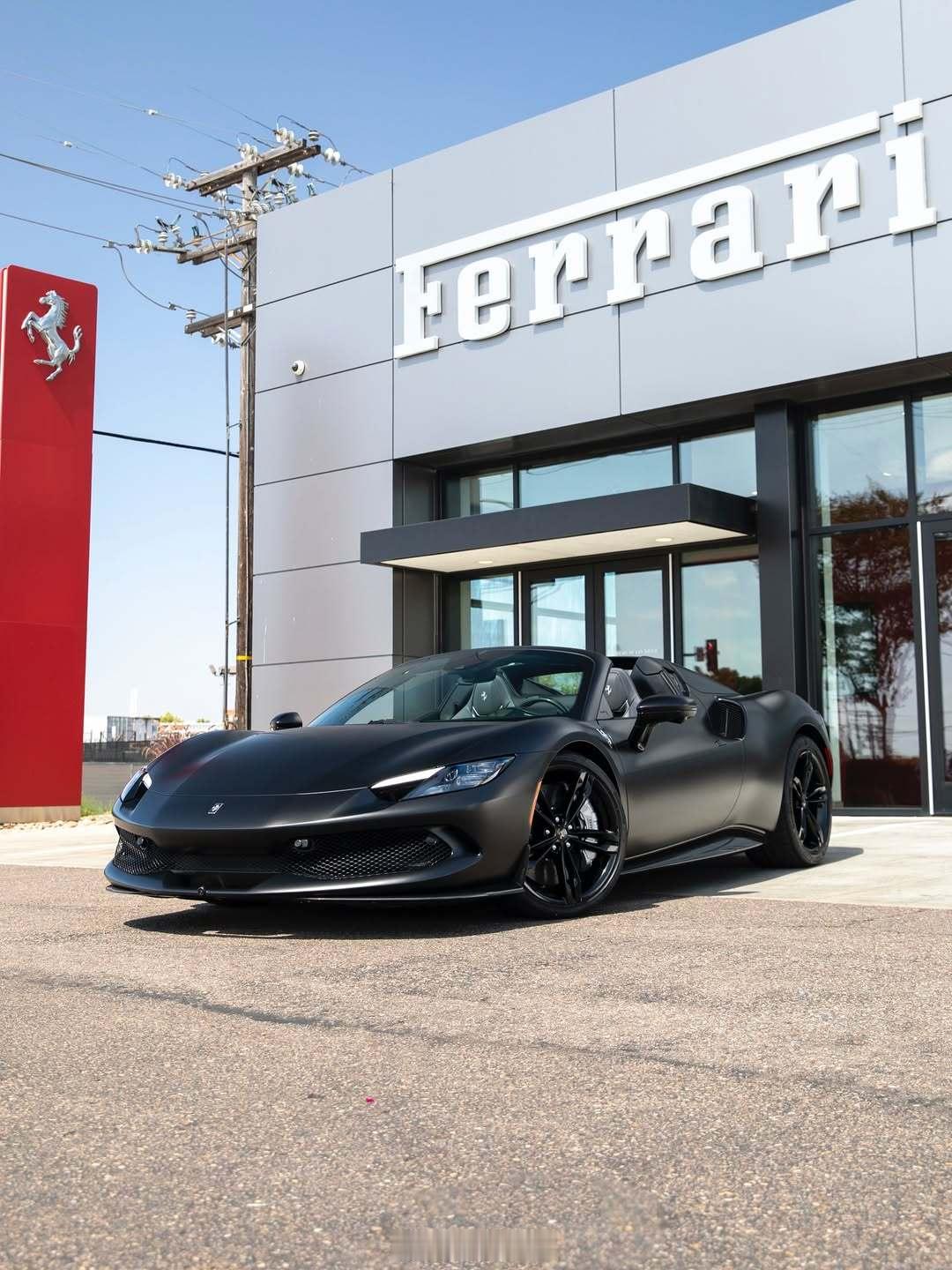 法拉利296 GTS 哑光黑 ​​​