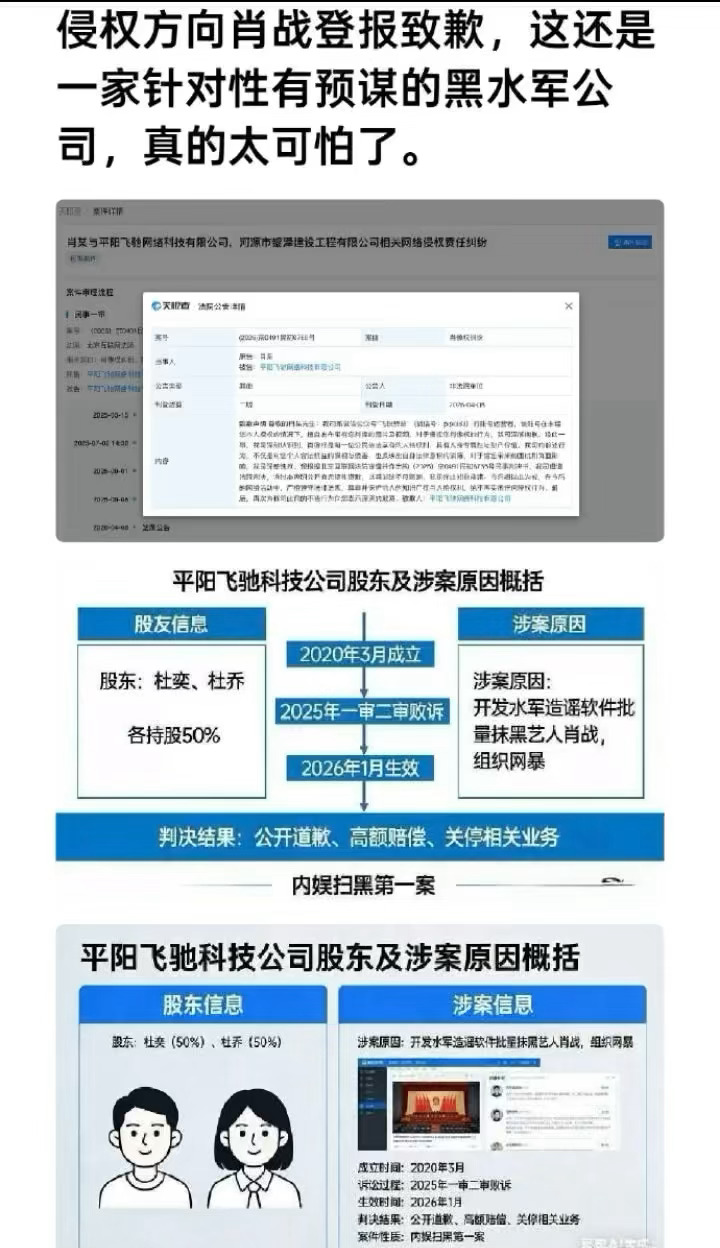 侵权肖战方公开道歉细思极恐啊，20年3月成立，时间点卡的真好，还不是普通侵权，是