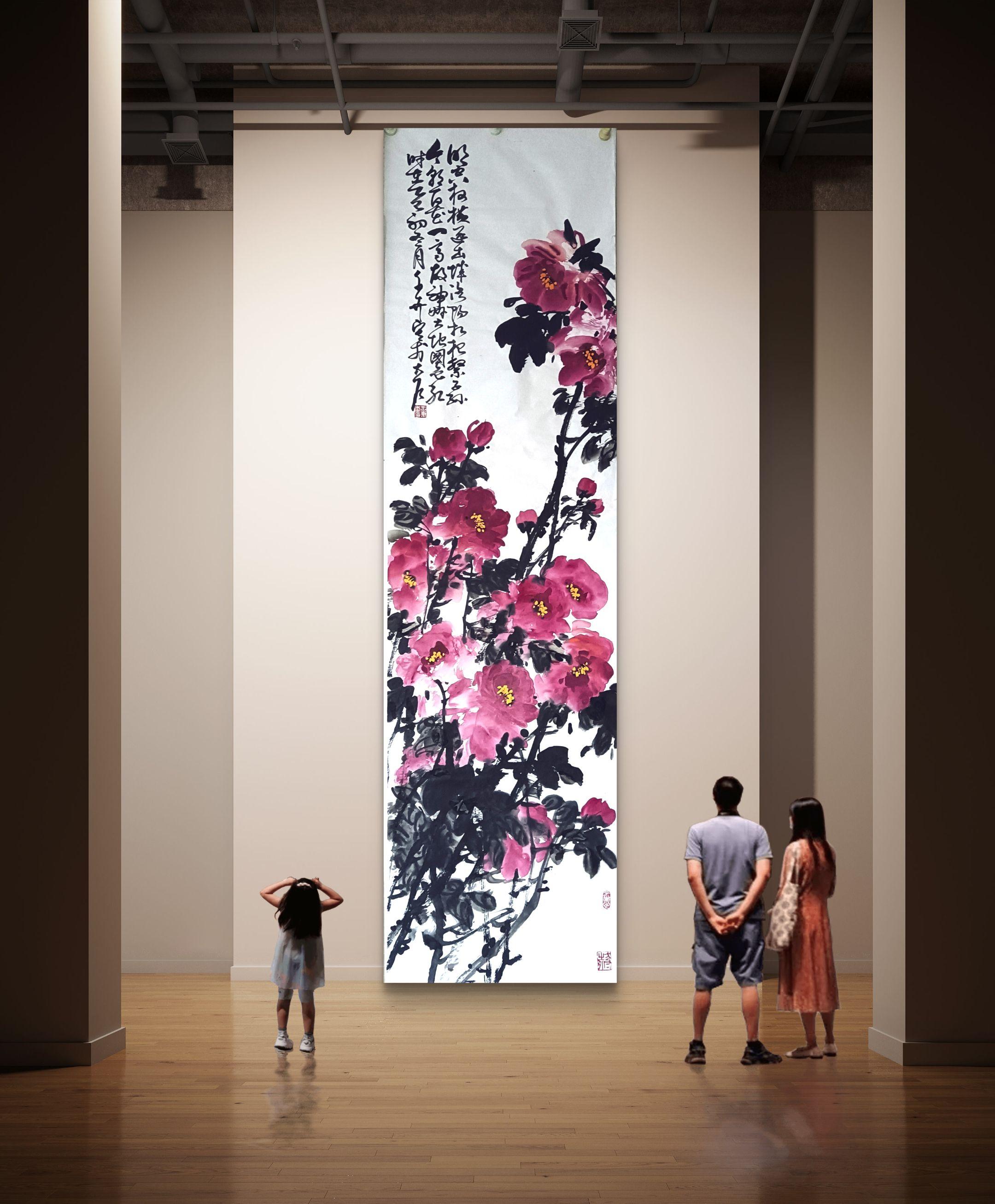 晚枫大写意牡丹
