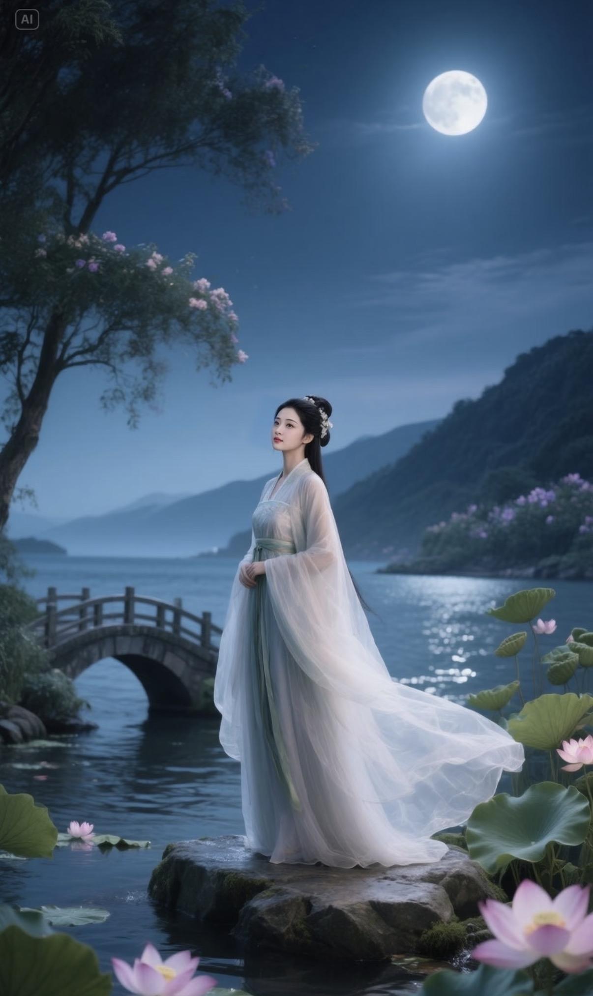 上联：赏花赏月赏佳人
下联：枕石枧流枕鹤梦