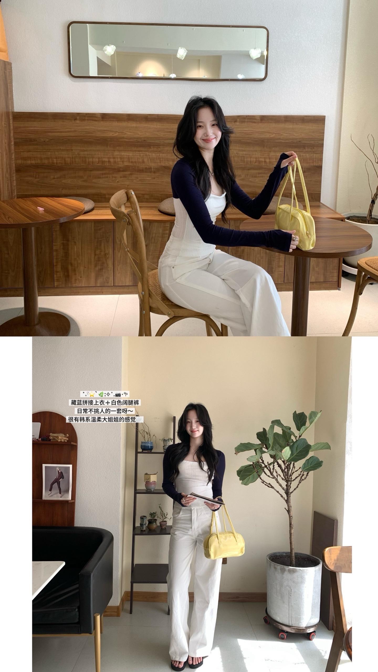 韩系姐姐的松弛感穿搭📒。