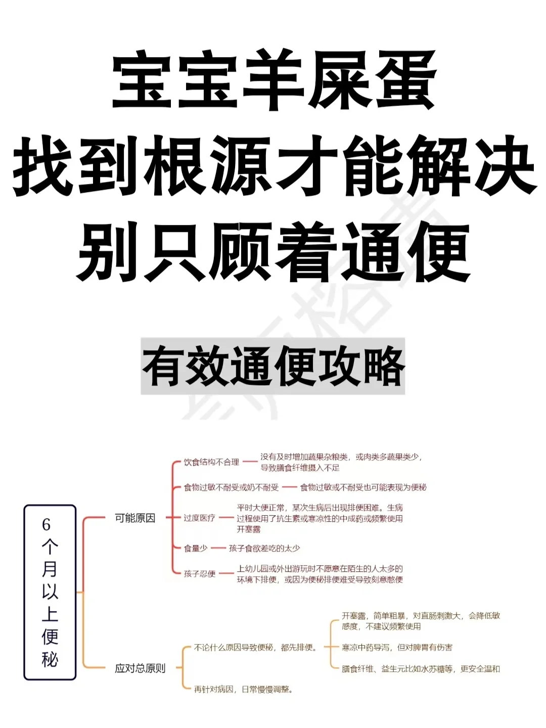 宝宝一直羊屎蛋，找到原因才能粑粑自由！