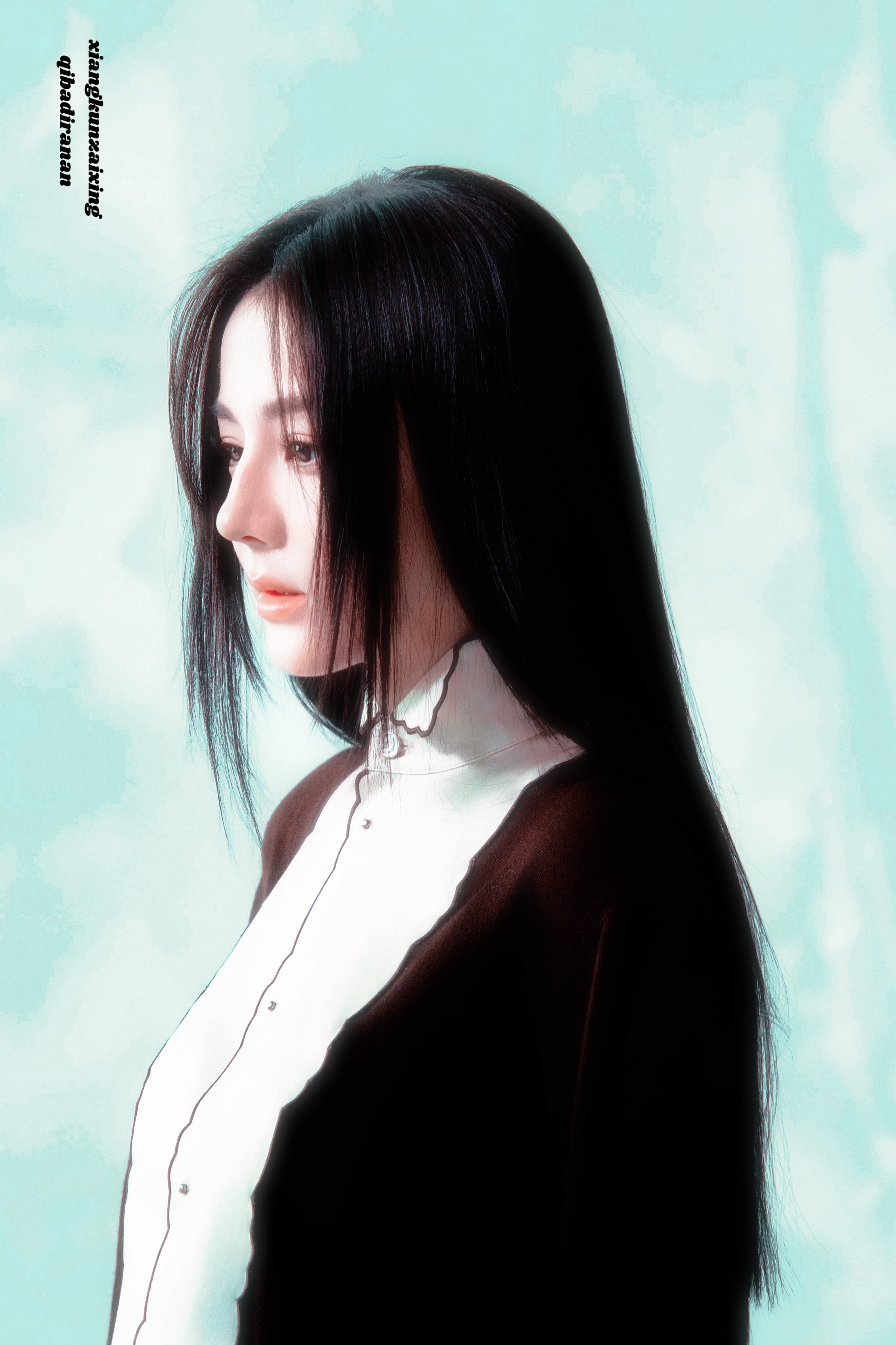 迪丽热巴ELLE自修｜🈲改｜星期巴迪丽热巴黑长直的神