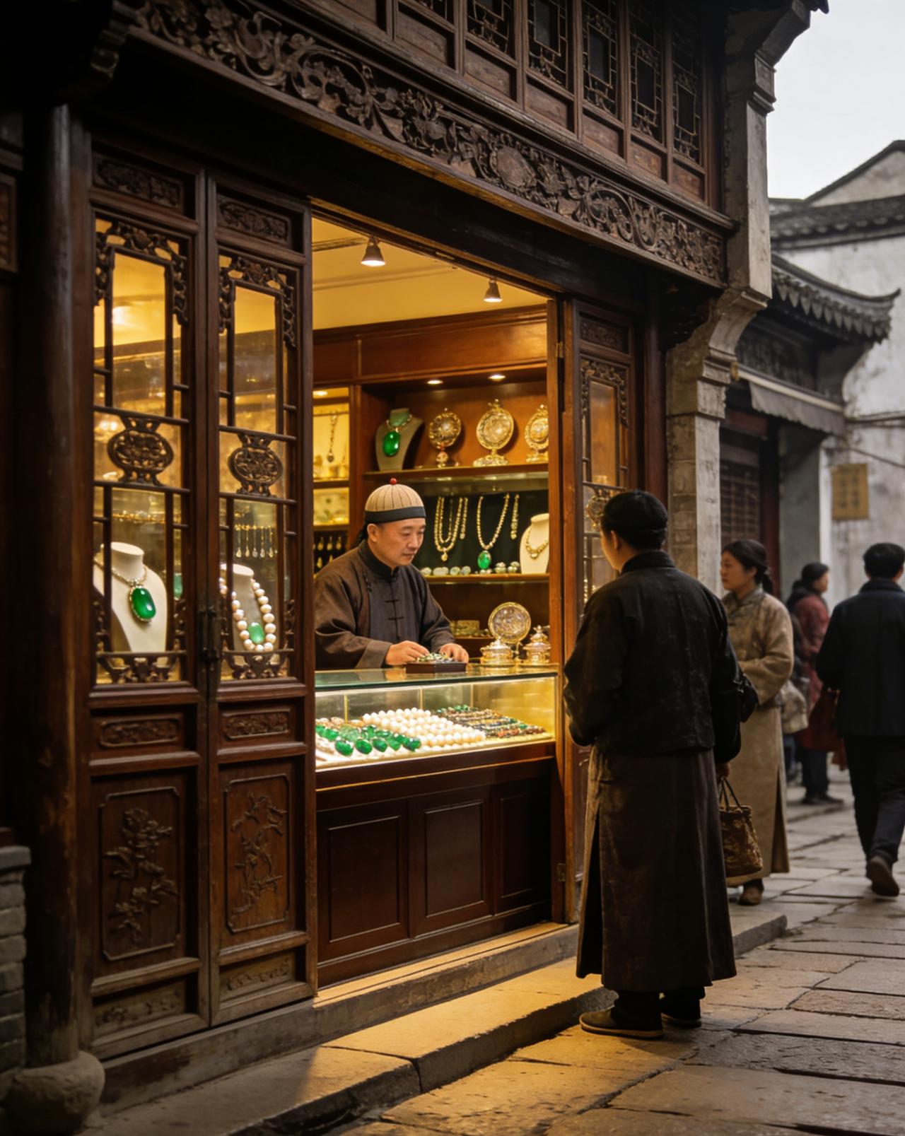 旧清朝南京有一家祥珍珠宝店，店里后面一进，有六七间房子空着没有用，就贴了一张招租