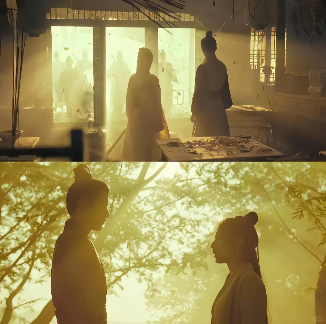 这个镜头是真美导演好会拍，两人好有氛围感