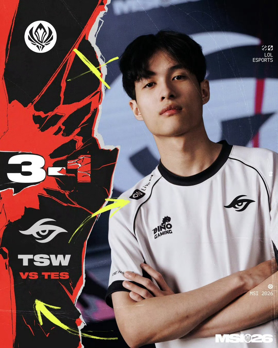 TSW战胜TES我们会创造历史 滔博好精啊 为了不打t1直接回家了 突然的陀螺直