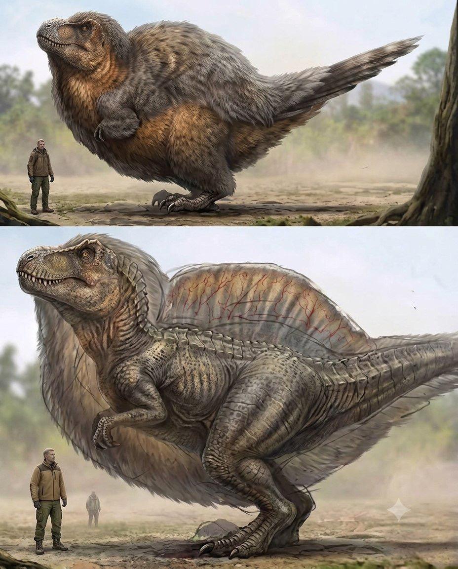 万一霸王龙就是一只肥嘟嘟毛茸茸的小鸡呢 这很合理🦖🐔