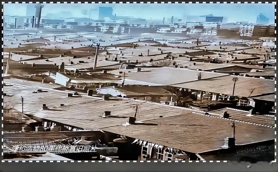 呼和浩特桥靠村旧照片：一张旧照片一份情怀，这是一张上世纪80年代呼和浩特桥靠村的