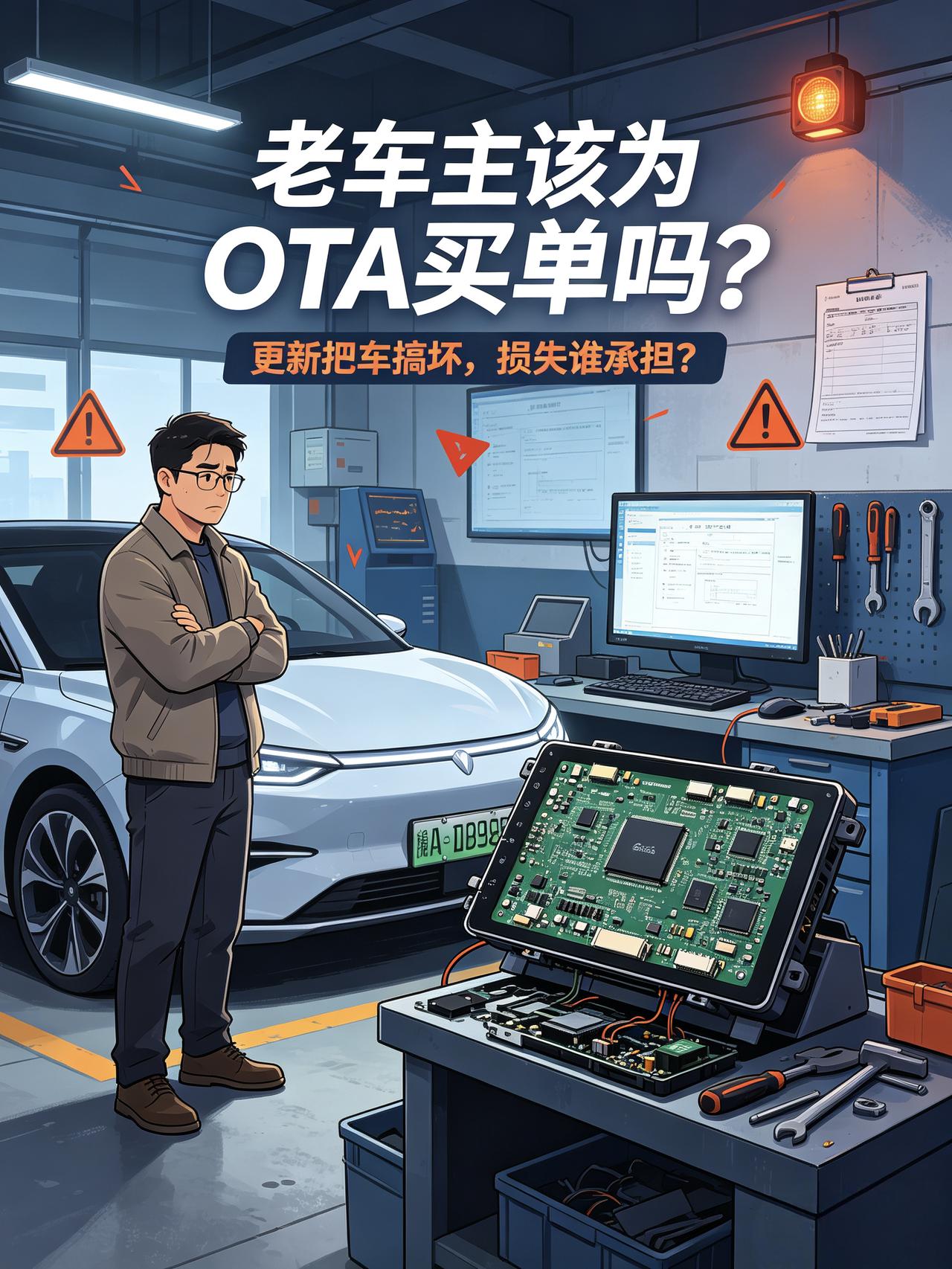 老车到底该不该更OTA？这道题车企还没算明白
OTA烧主板这事，表面看是"谁赔钱