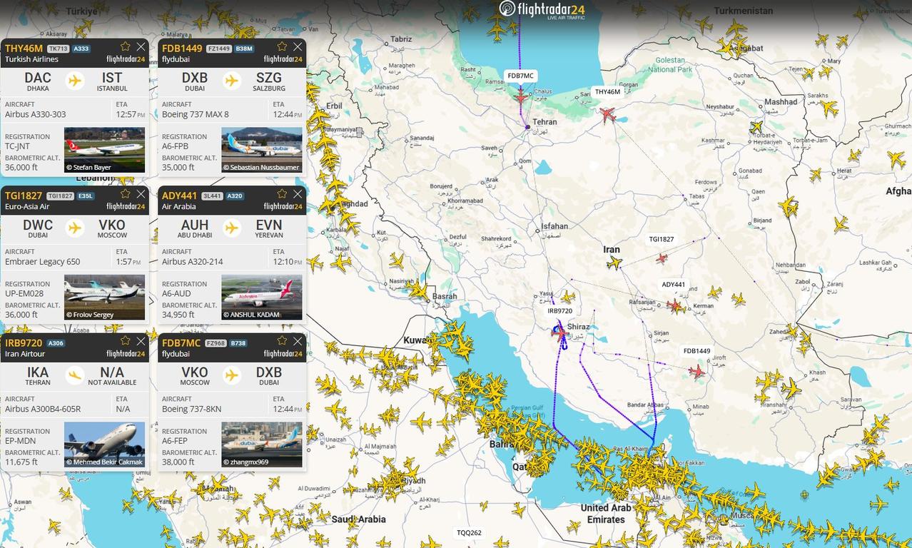 截止北京时间2026年2月28日下午16点，美军，以色列军队的第三轮空袭已经落地